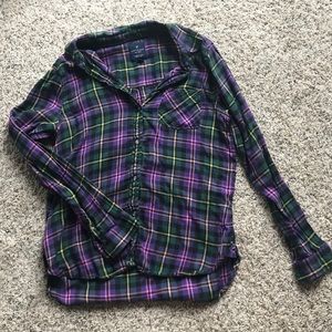 AE Flannel Boyfriend Shirt